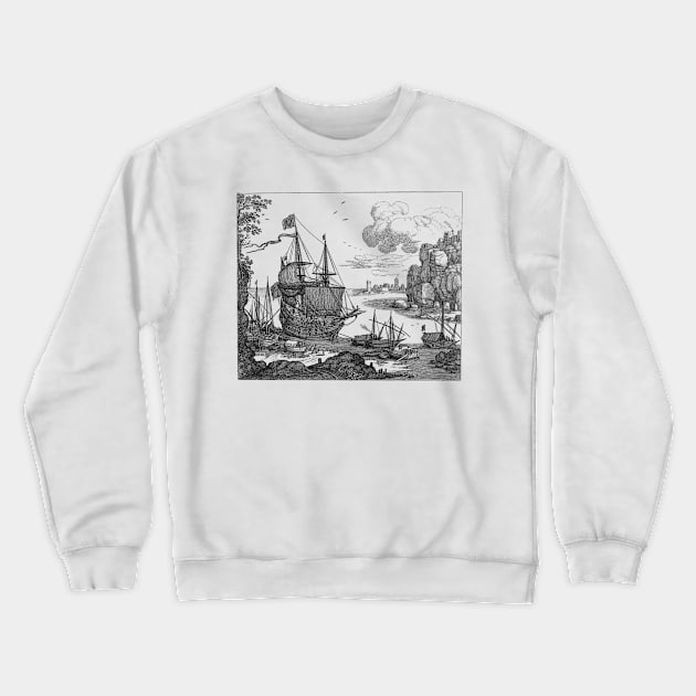 BLACK HARBOUR Crewneck Sweatshirt by ZyDesign